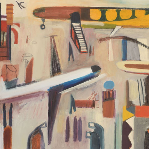 Airport by Heath Hearn | Contemporary Painting for sale at The Biscuit Factory Newcastle 