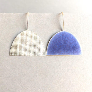 You added <b><u>Silver Half Oval Hook Earrings - Violet/Blue</u></b> to your cart.