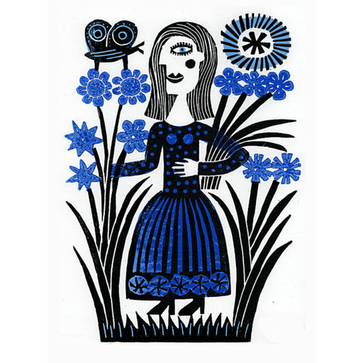 Blue Flowers by Hilke MacIntyre | Contemporary Print for sale at The Biscuit Factory Newcastle 