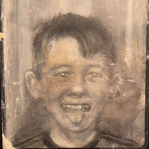 Cheeky Boy by Rhonda Smith | Contemporary painting for sale at The Biscuit Factory Newcastle 