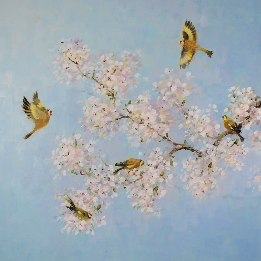 Cherry Blossom by Fletcher Prentice | Contemporary painting for sale at The Biscuit Factory Newcastle 