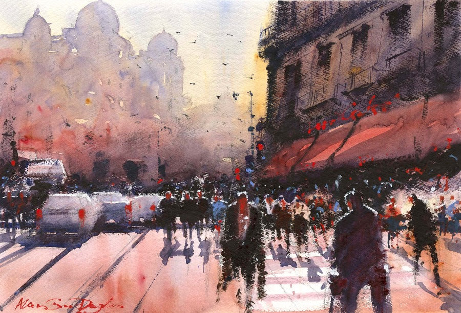 City Heat by Alan Smith Page | Contemporary Paintings for sale at The Biscuit Factory Newcastle