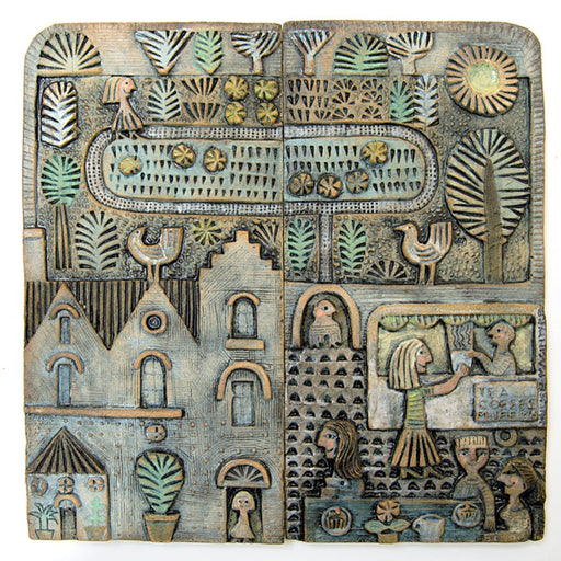 Coffee At The Castle by Hilke Macintyre | Contemporary Ceramics for sale at The Biscuit Factory Newcastle