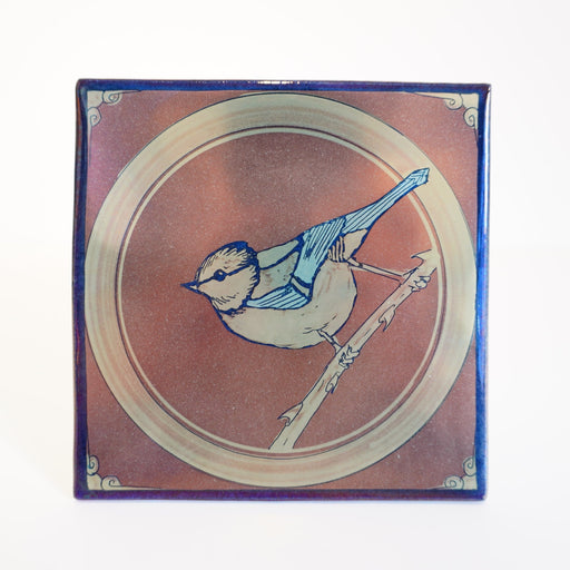 Copper Blue Tit Tile