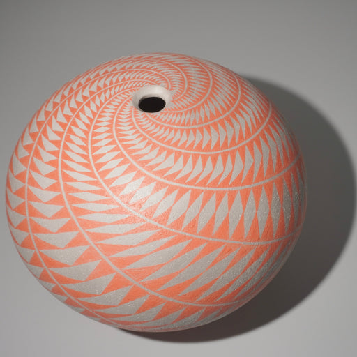 Orange Pot by Ilona Sulikova | Contemporary Ceramics for sale at The BIscuit Factory 