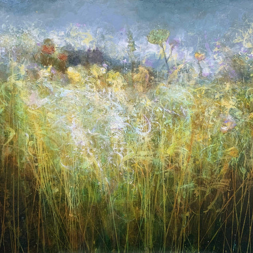 Dandelion Dusk by John McClenaghen | Contemporary landscape painting for sale at The Biscuit Factory Newcastle 