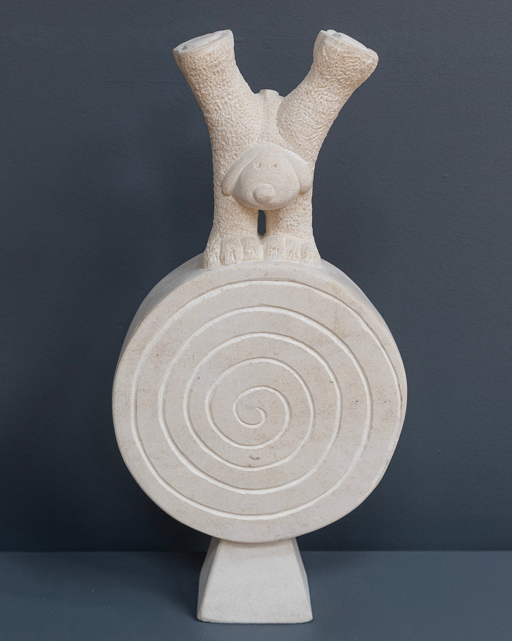 Dog on a Swirly Tree