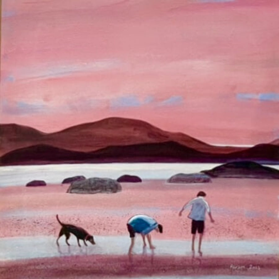 Foraging by Barbara Pierson | Contemporary Landscape painting for sale at The Biscuit Factory Newcastle 