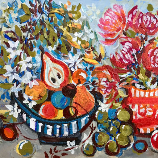 Garden Delights by Marissa Weatherhead | Contemporary Painting for sale at The Biscuit Factory Newcastle 