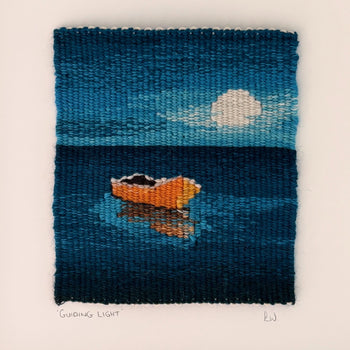 Guiding Light - a colourful tapestry by textile artist Liz Whiteside, for sale at The Biscuit Factory Newcastle