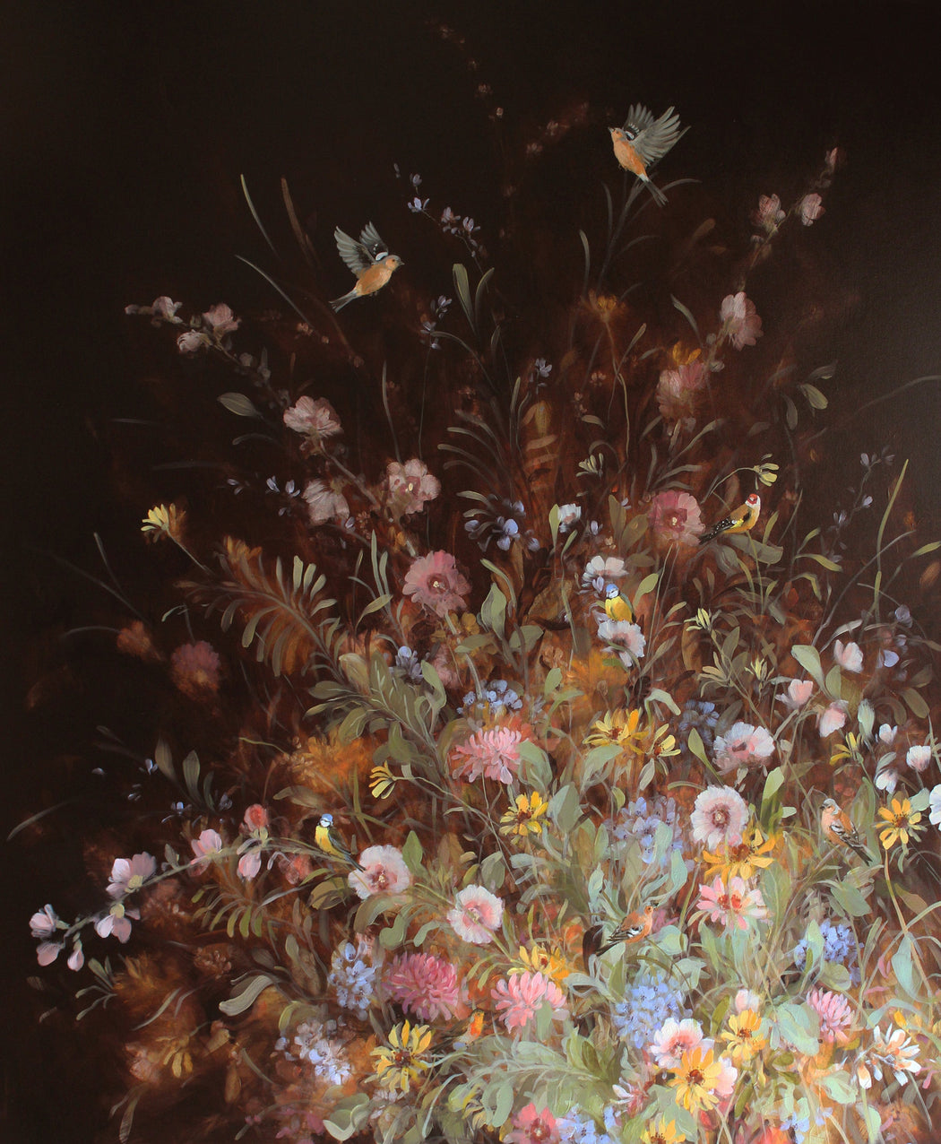 Holyhock Chaffinches