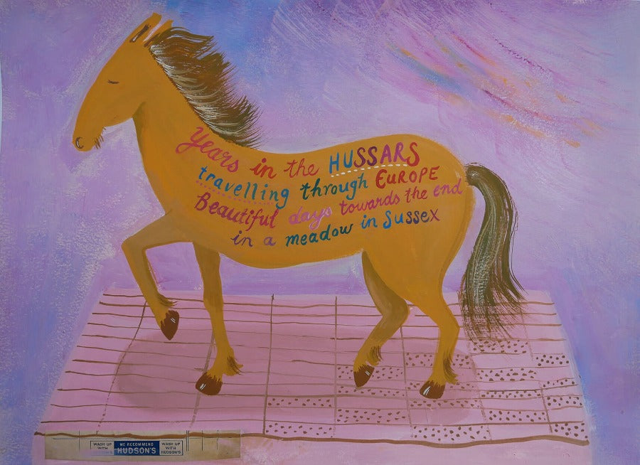 Hussar Horse by Trina Dalziel | Contemporary Painting for sale at The Biscuit Factory Newcastle