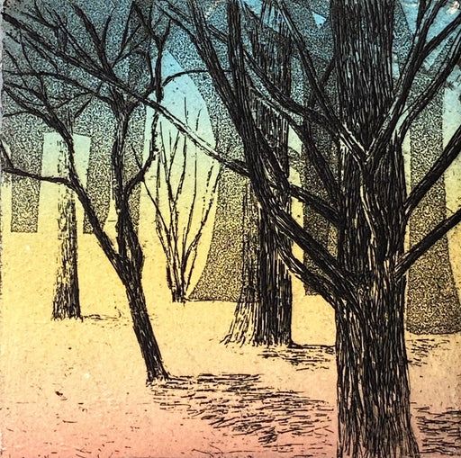 Into the Clearing by Catherine Williams | Limited Edition Etching for sale at The Biscuit Factory Newcastle 