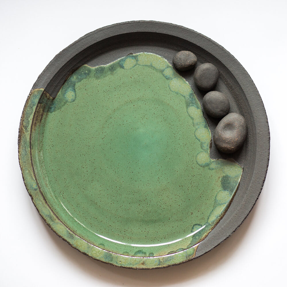 Rockpool Collection: Shoreline Pebble Dish by Kirsty Adams | Contemporary Ceramics for sale at The Biscuit Factory Newcastle