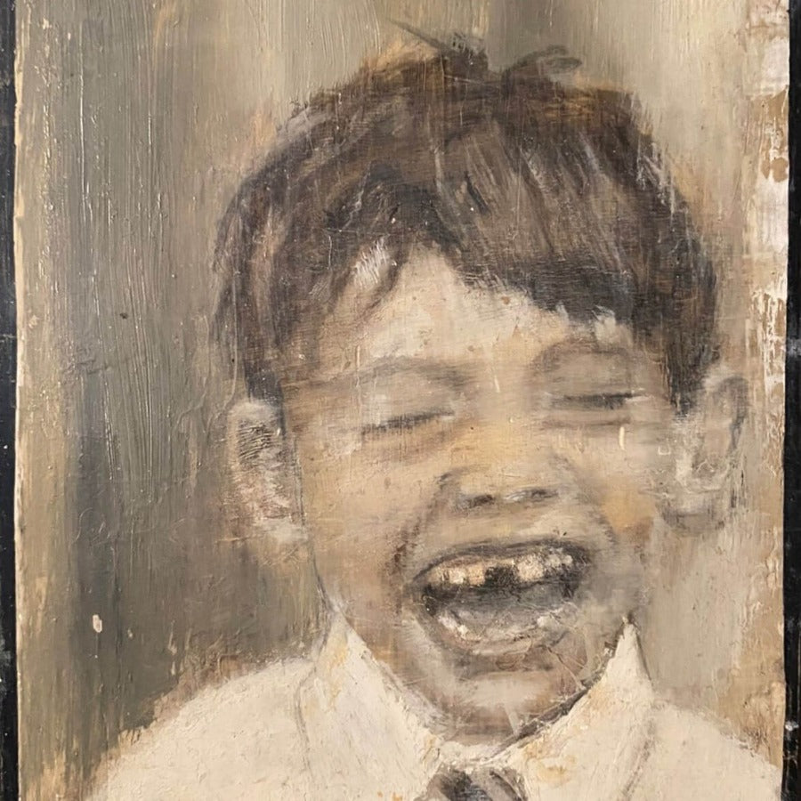 Laughing Boy by Rhonda Smith | Contemporary painting for sale at The Biscuit Factory Newcastle 