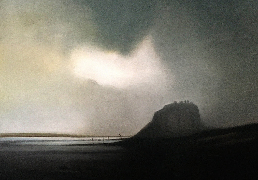 Lindisfarne from Castle Point, Winter