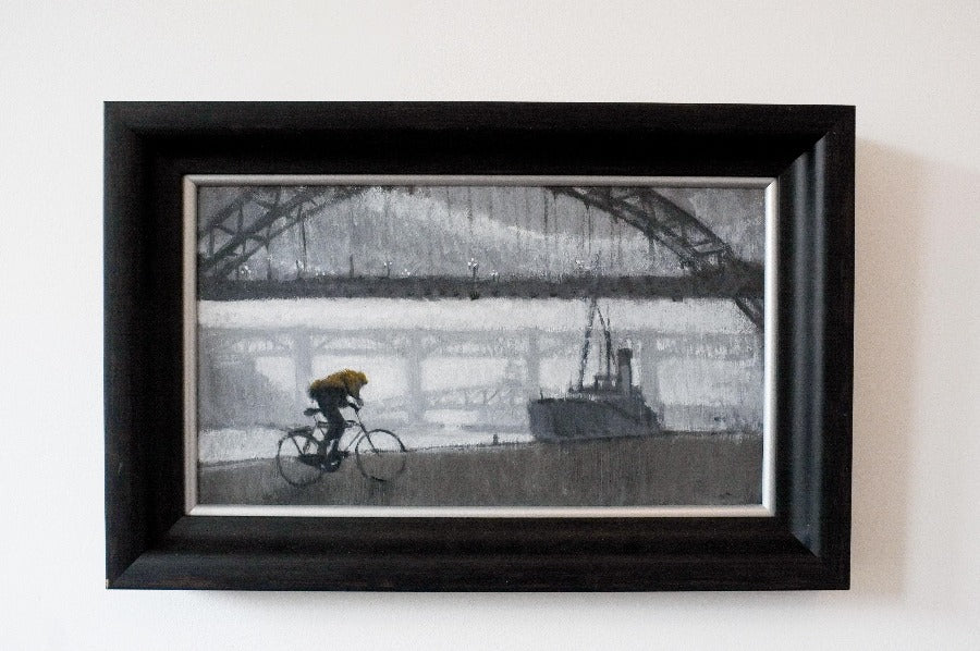 Little Bike by Sam Wood | Original Painting for sale at The Biscuit Factory Newcastle