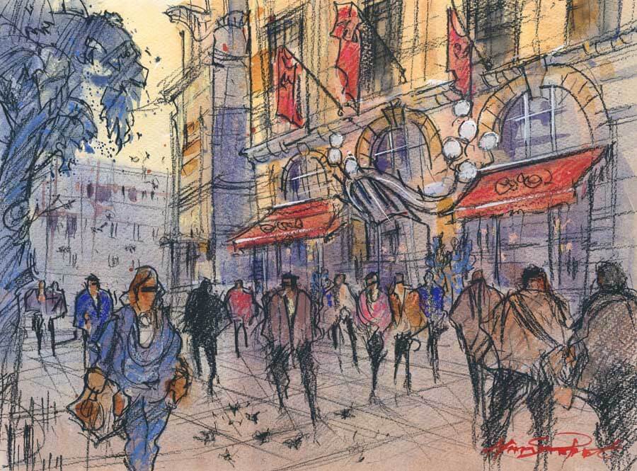 Malmaison by Alan Smith Page | Contemporary prints by Alan Smith Page for sale at The Biscuit Factory Newcastle