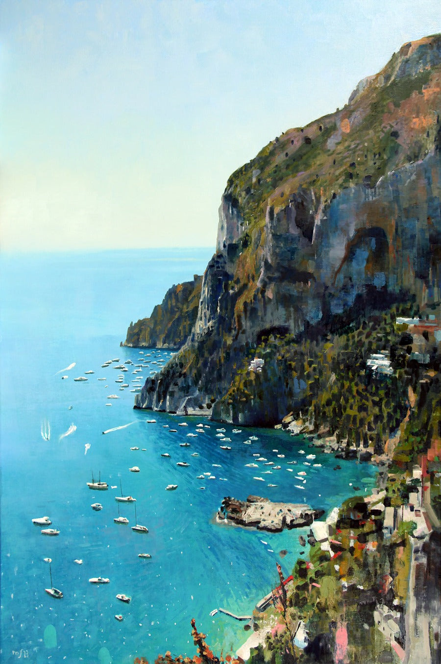 Mighty Amalfi by Mark Sofilas | Original painting for sale at The Biscuit Factory Newcastle 