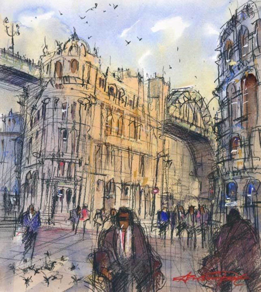 Near Sandy Bank Quayside by Alan Smith Page | Contemporary Paintings for sale at The Biscuit Factory Newcastle