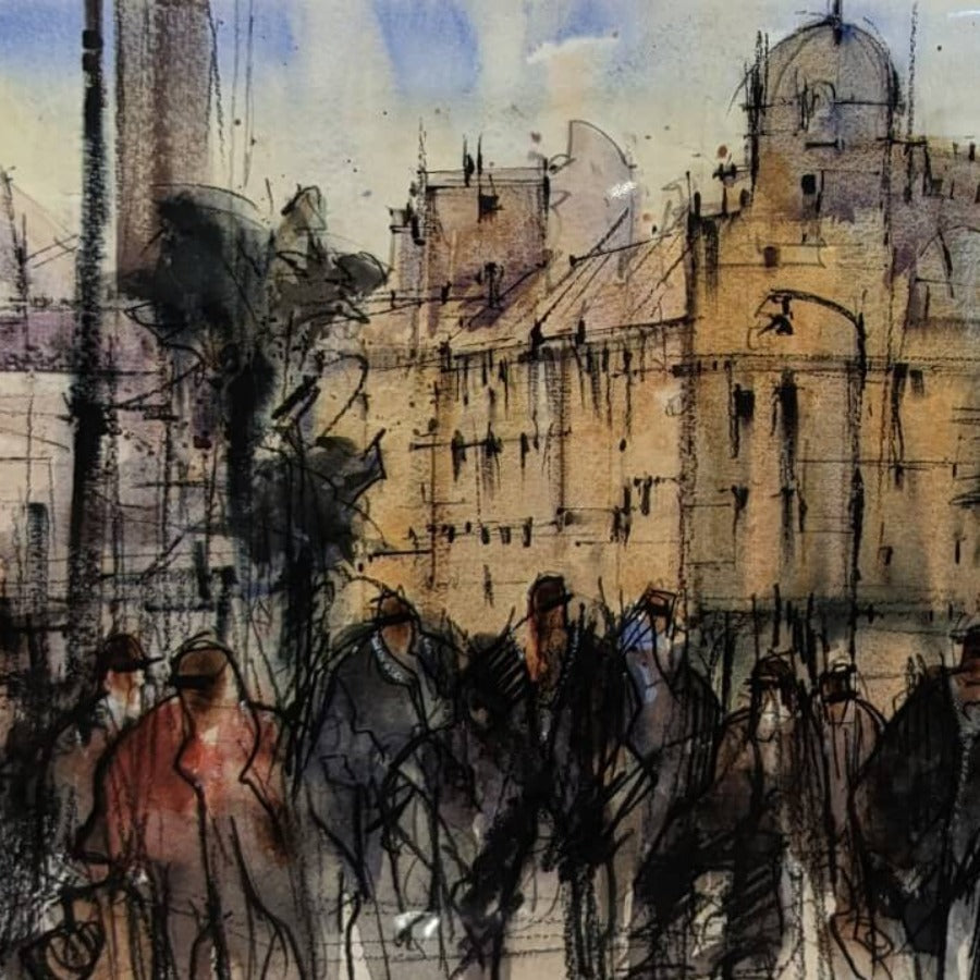 Newcastle Quayside by Alan Smith Page | Contemporary Print for sale at The Biscuit Factory Newcastle 