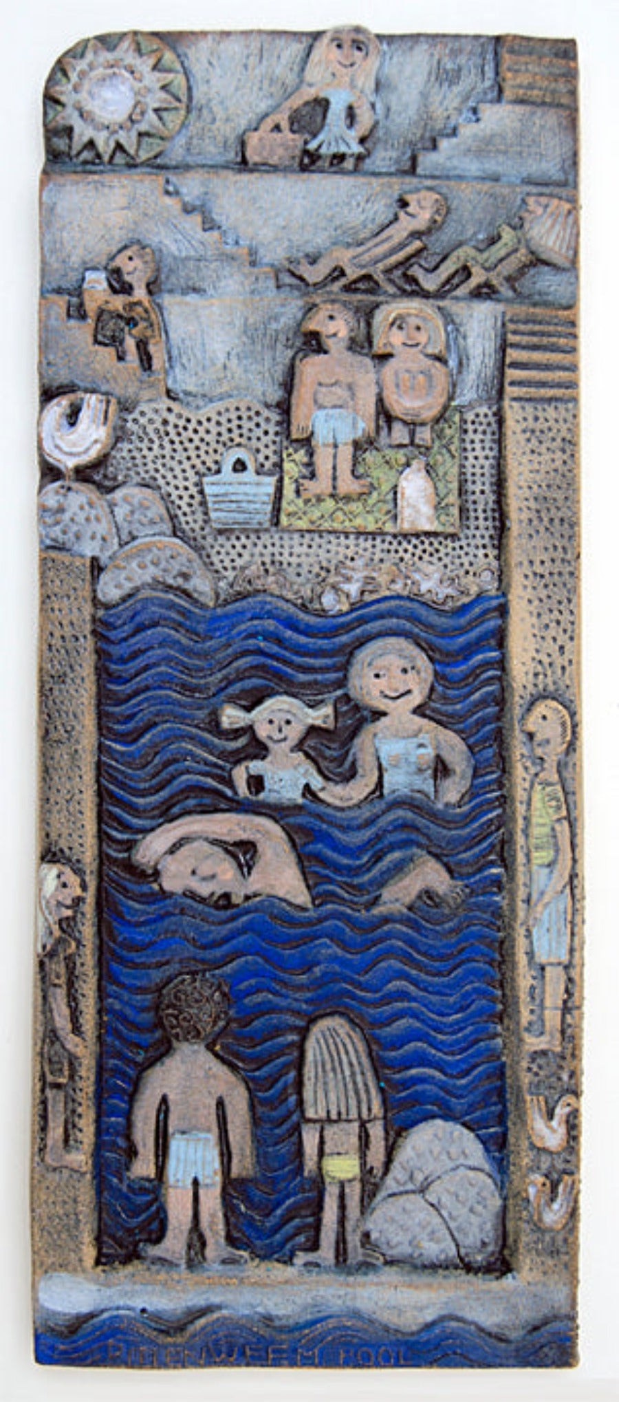 Pittenweem Pool by Hilke Macintyre | Contemporary Ceramics for sale at The Biscuit Factory Newcastle