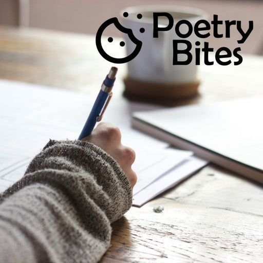 Learn to write poetry at a Poetry Bites workshop. | Image of a person writing by Unseen Studio