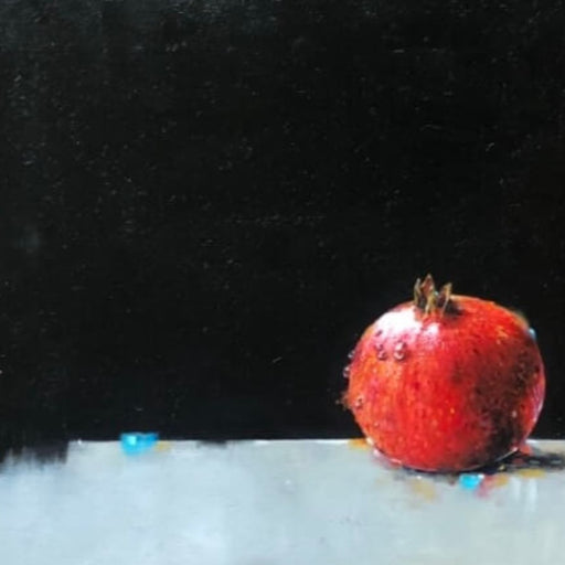 Pomegranate by Darren Dearden | Contemporary still life painting for sale at The Biscuit Factory Newcastle 