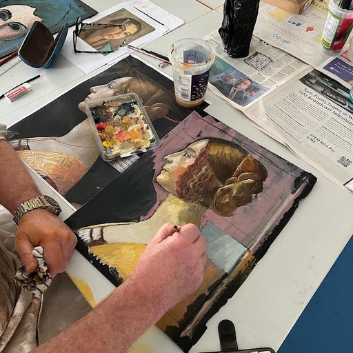 Portrait Oil Painting Workshop with Dan Cimmermann at The Biscuit Factory Newcastle. Learn how to paint portraits using oil paint.
