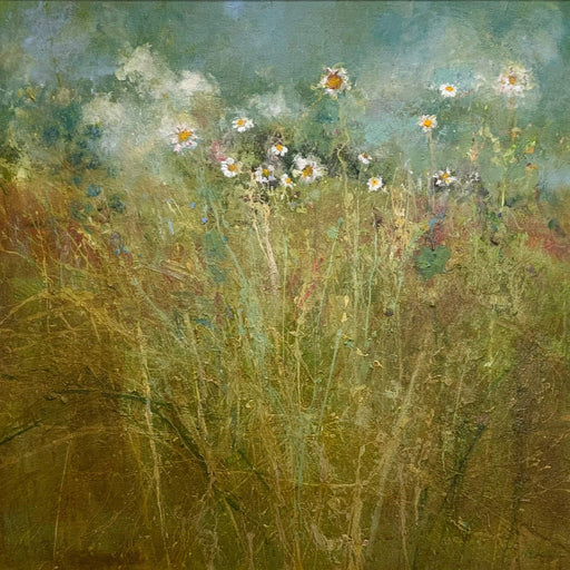 Rainstorm and Wildflowers by John McClenaghen | Contemporary Painting for sale at The Biscuit Factory Newcastle