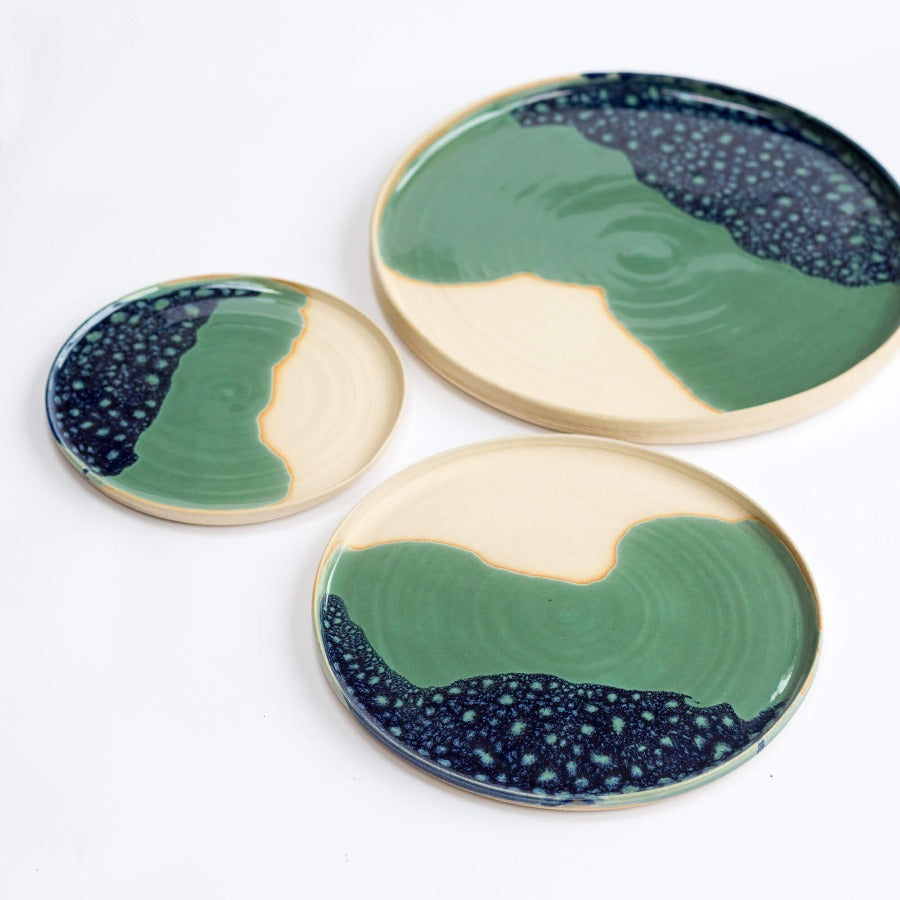 Rockpool Collection: Small Plate by Kirsty Adams | Contemporary Ceramics for sale at The Biscuit Factory