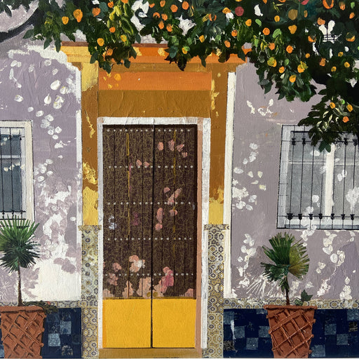 Seville Doorway and Orange Trees