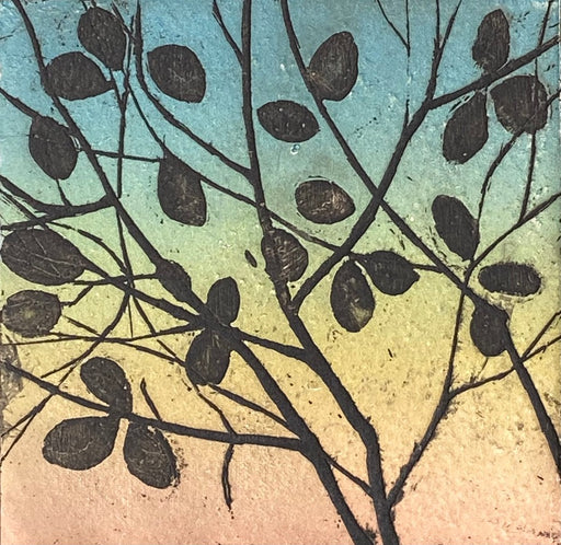 Silhouette of Leaves by Catherine Williams | Contemporary Prints for sale at The Biscuit Factory Newcastle