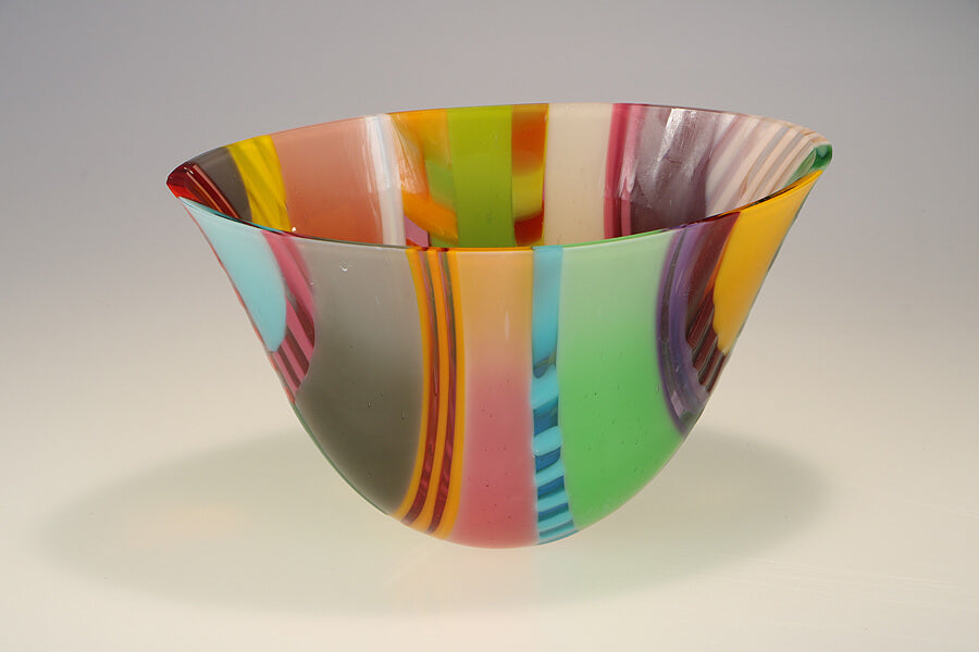 Small Oval Artifice by Ruth Shelley | Contemporary Glassware for sale at The Biscuit Factory Newcastle 
