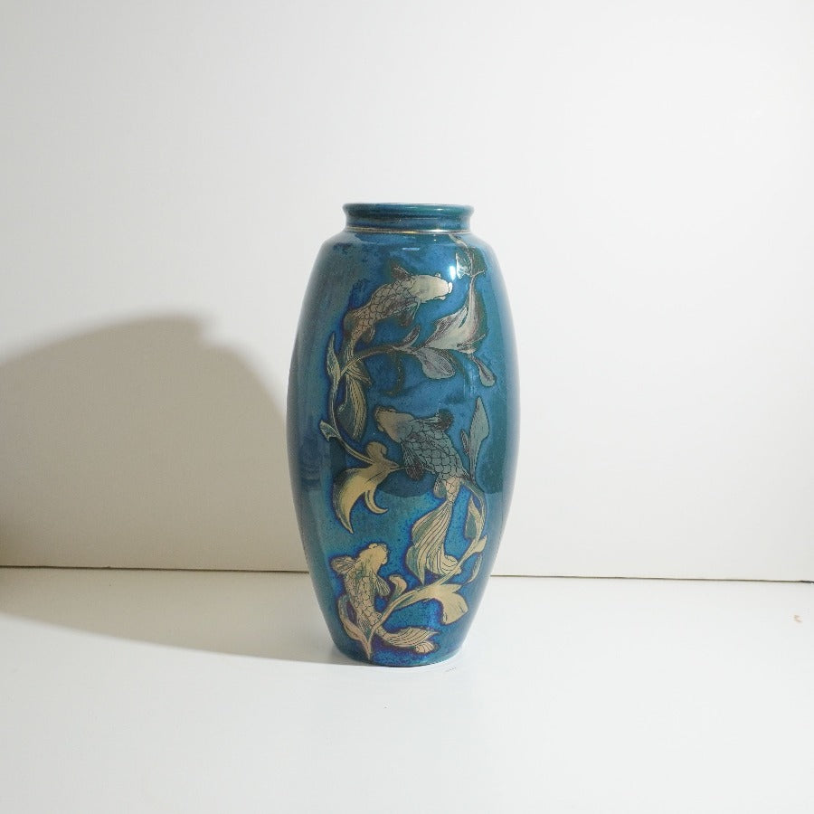 Small Slim Fish and Weed Vase by Jonathon Chiswell Jones | Contemporary Ceramics for sale at The Biscuit Factory Newcastle 