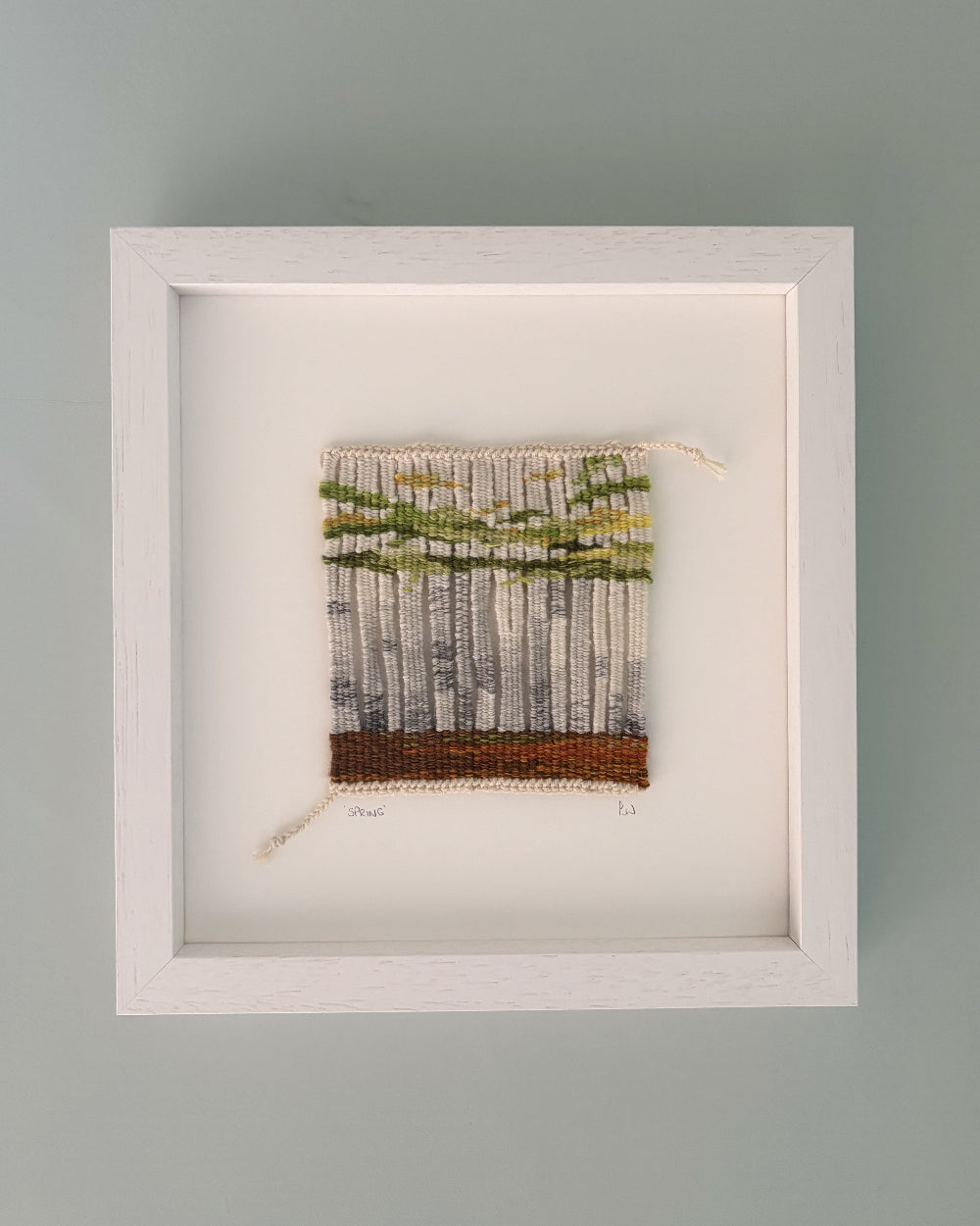 Spring - a colourful tapestry of a forest by textile artist Liz Whiteside, for sale at The Biscuit Factory Newcastle
