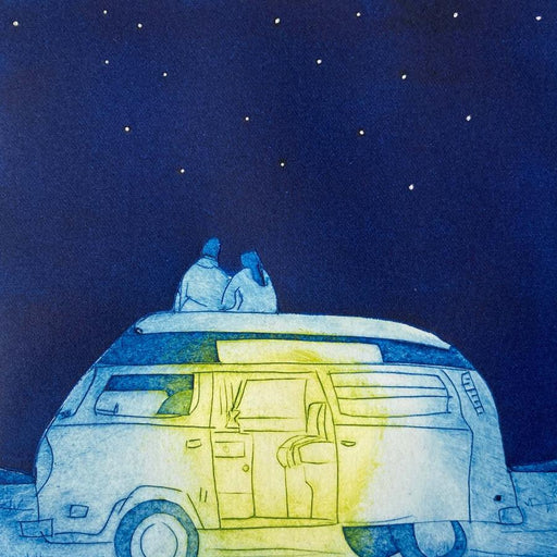 Starry Night by Sarah Morgan | Contemporary Print for sale at The Biscuit Factory Newcastle 