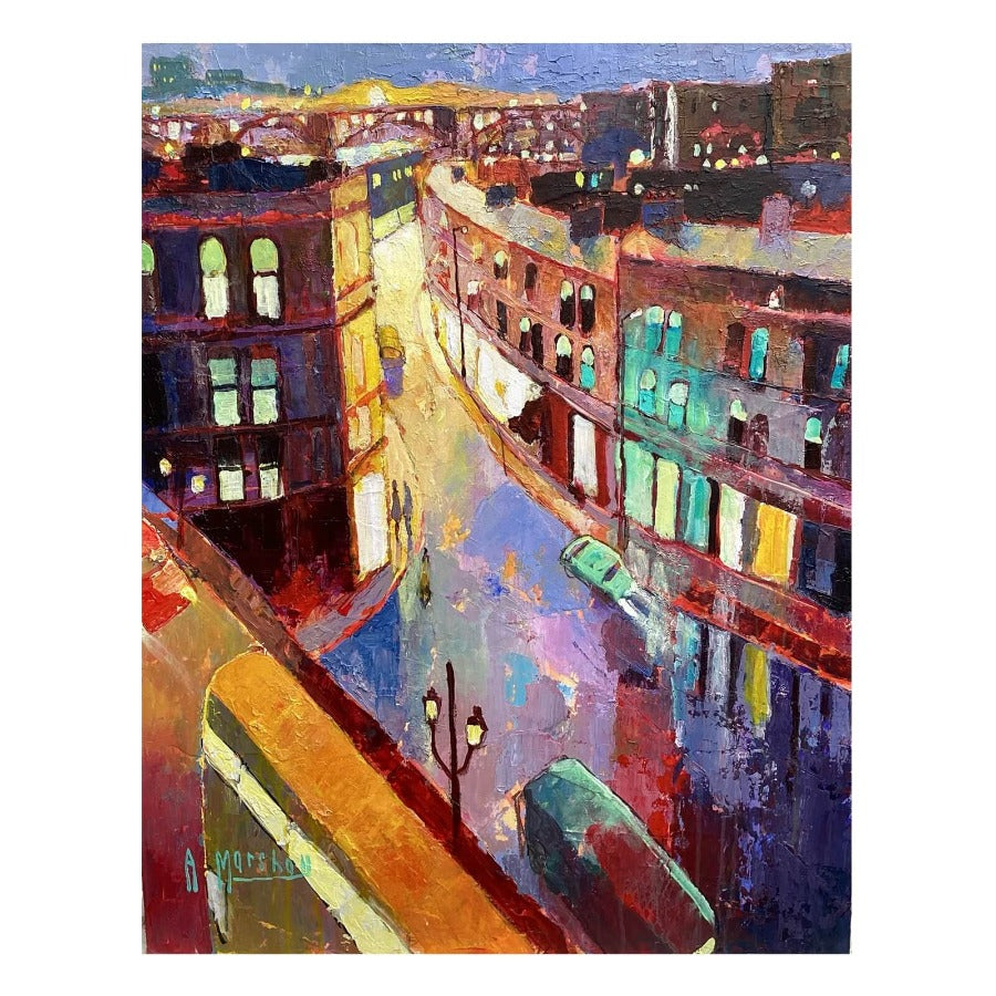 The Side Morning Sun by Anthony Marshall | Contemporary Paintings for sale at The Biscuit Factory Newcastle 