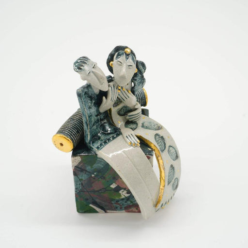 The Happy Couple by Helen Martino | Original Figurative sculpture for sale at The Biscuit Factory 