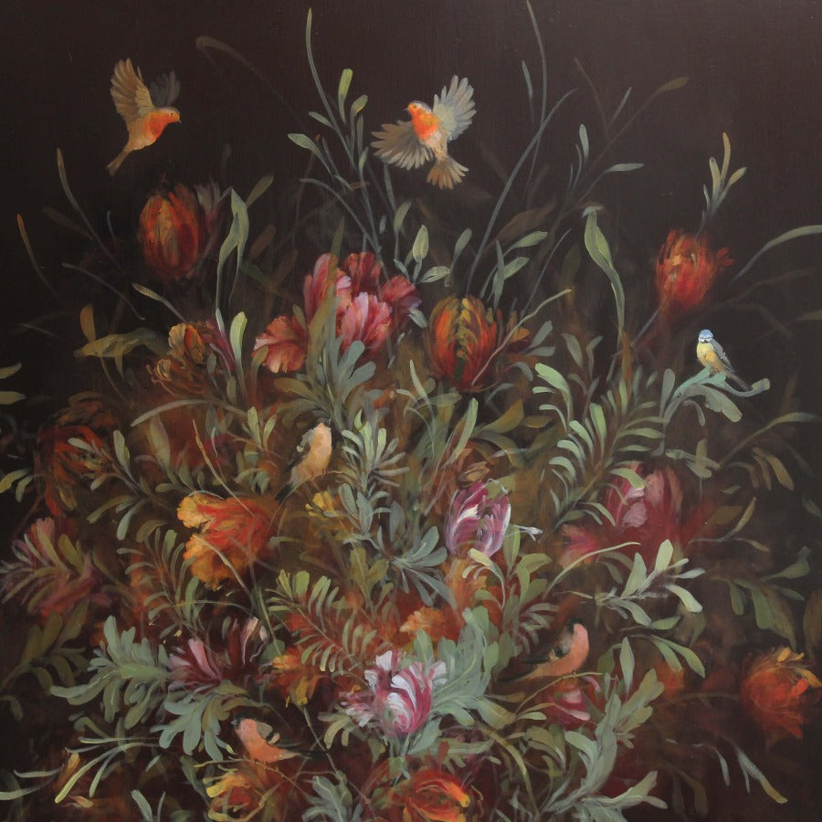 Tulip Still Life by Fletcher Prentice | Contemporary Painting for sale at The Biscuit Factory Newcastle 