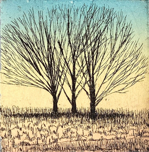 Twilight Trees by Catherine Williams | Contemporary Prints for sale at The Biscuit Factory Newcastle