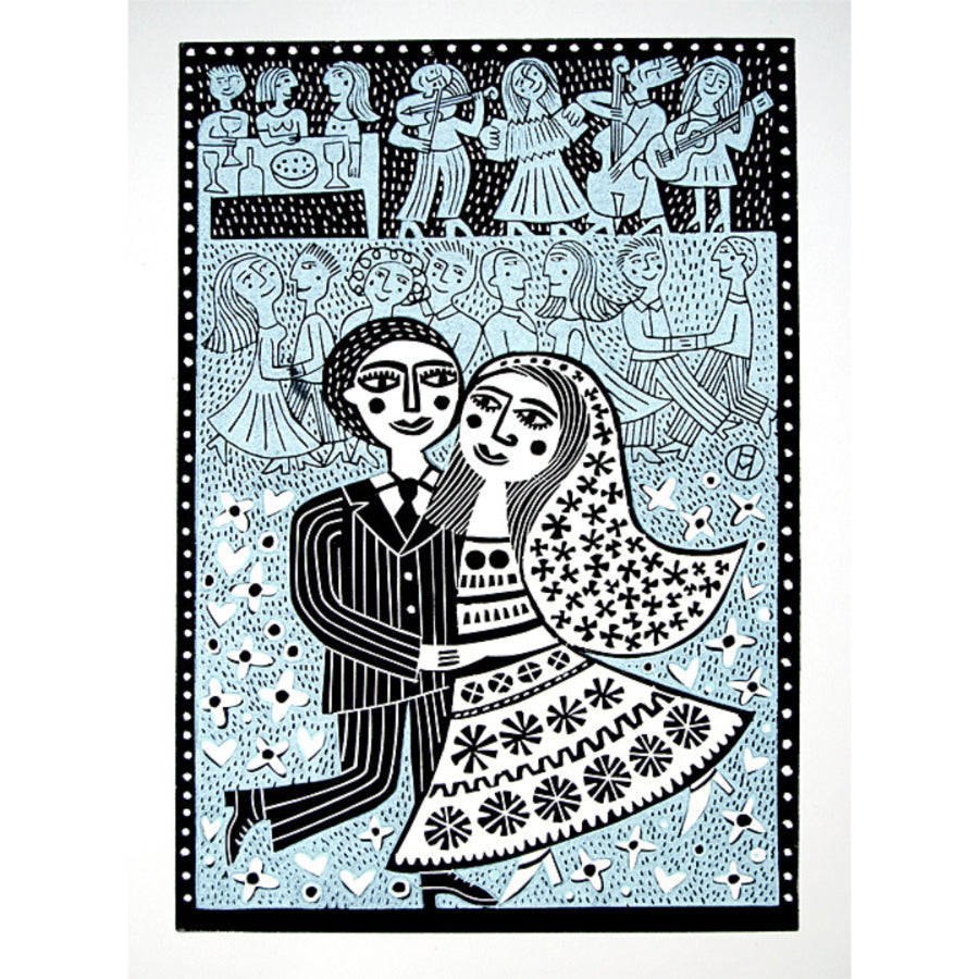 Dancing at The Wedding by Hilke MacIntyre | Contemporary Print for sale at The Biscuit Factory Newcastle