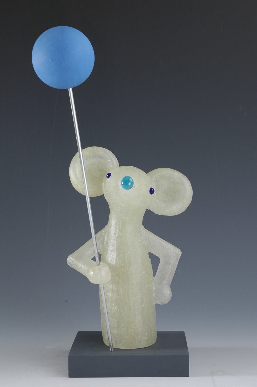 Yellow Mouse With Blue Balloon