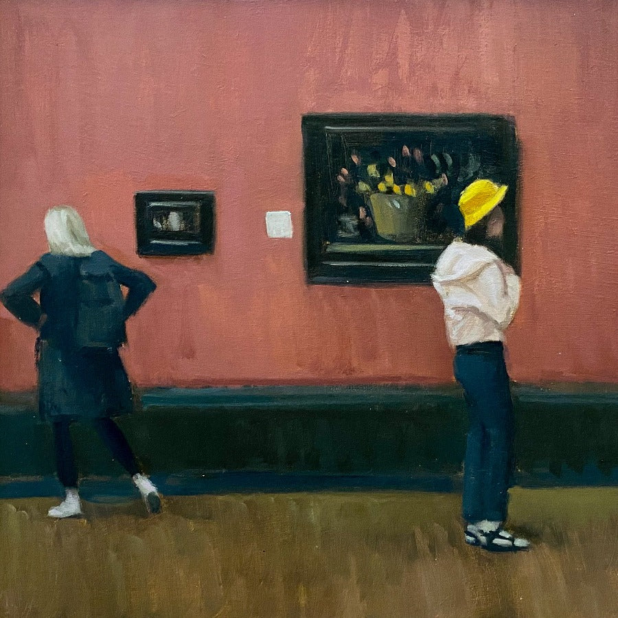 Yellow Hat by Sam Wood | Contemporary Painting for sale at The Biscuit Factory Newcastle 