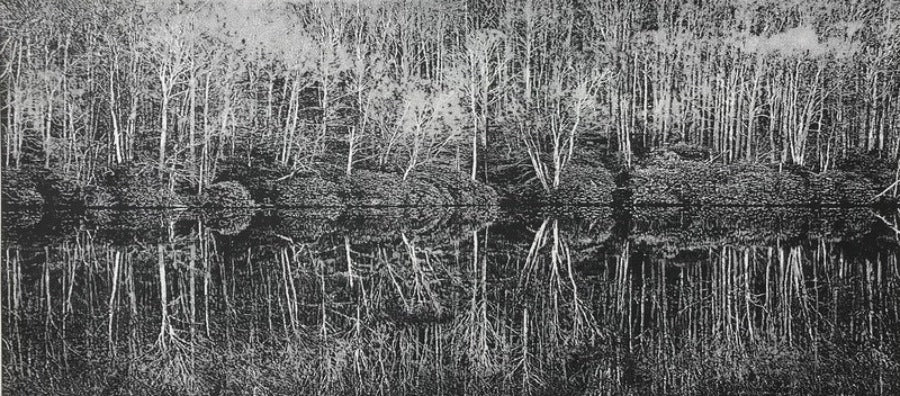 A Moment of Reflection II by Trevor Price | Contemporary Prints for sale at The Biscuit Factory Newcastle