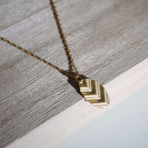 Alder Pendant - Gold by Tina Macleod | Contemporary Jewellery for sale at The Biscuit Factory Newcastle 