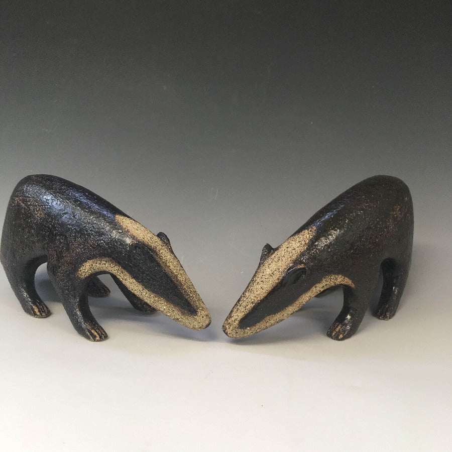 Badgers by Stephanie Cunningham | Contemporary Ceramics for sale at The Biscuit Factory Newcastle 