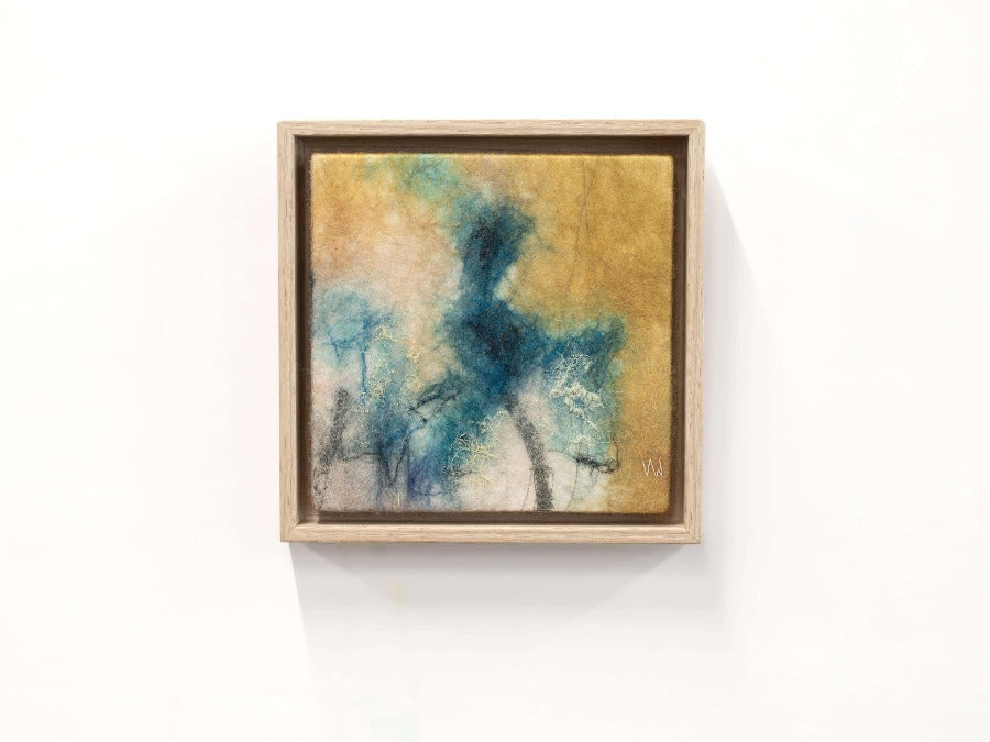 Blue Orchid by Valérie Wartelle | Contemporary textile and felted artworks available at The Biscuit Factory Newcastle 
