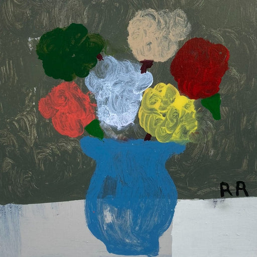 Blue Vase by Richard Rainey | Contemporary Painting for sale at The Biscuit Factory Newcastle 