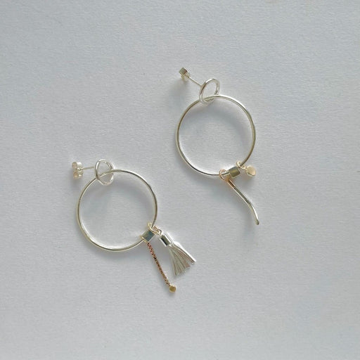 Charm Hoops by Jo Irvine | Contemporary Jewellery for sale at The Biscuit Factory Newcastle 